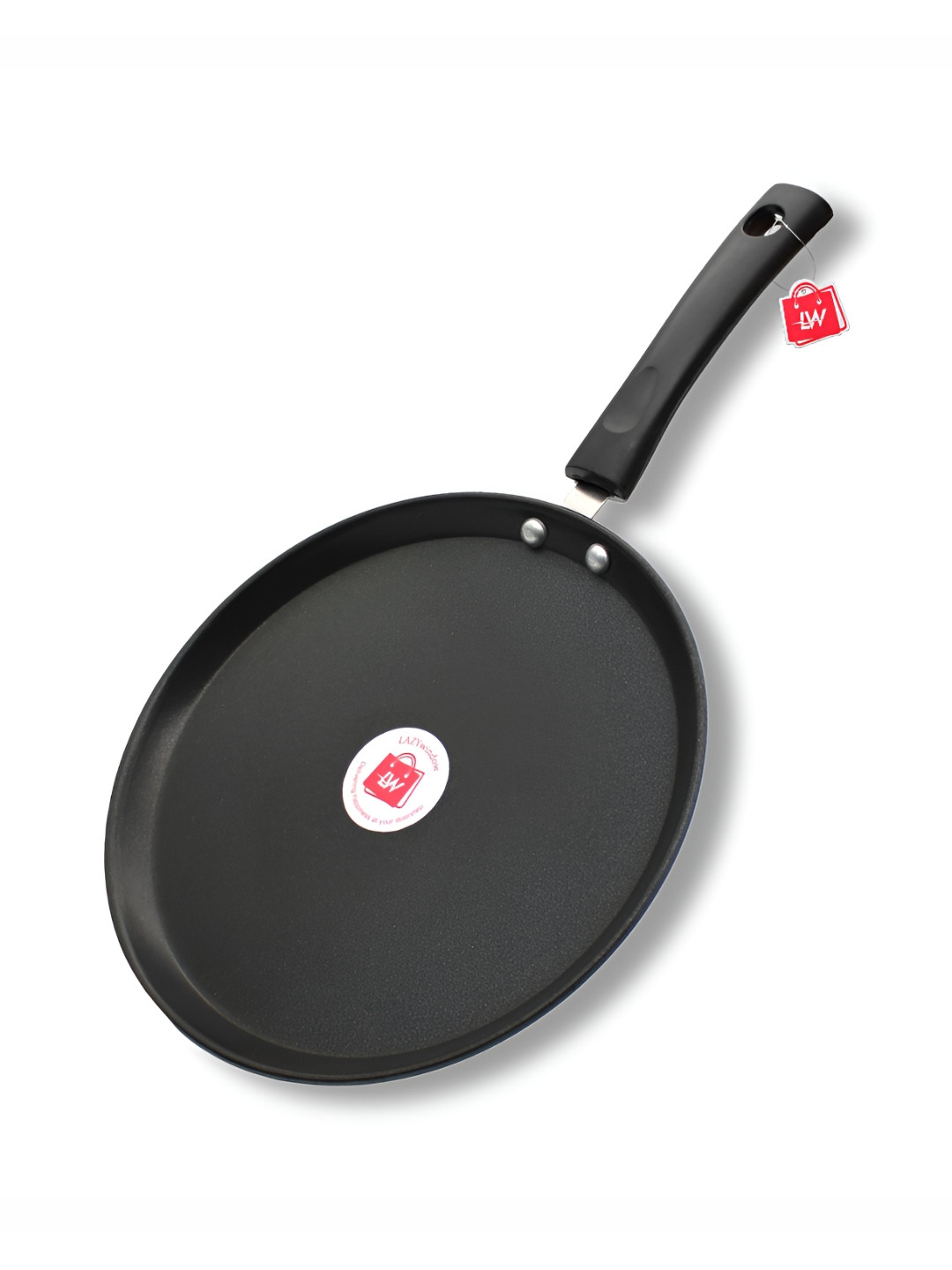 LAZYwindow Grey Metal Dishwasher Safe Nonstick Tawa
