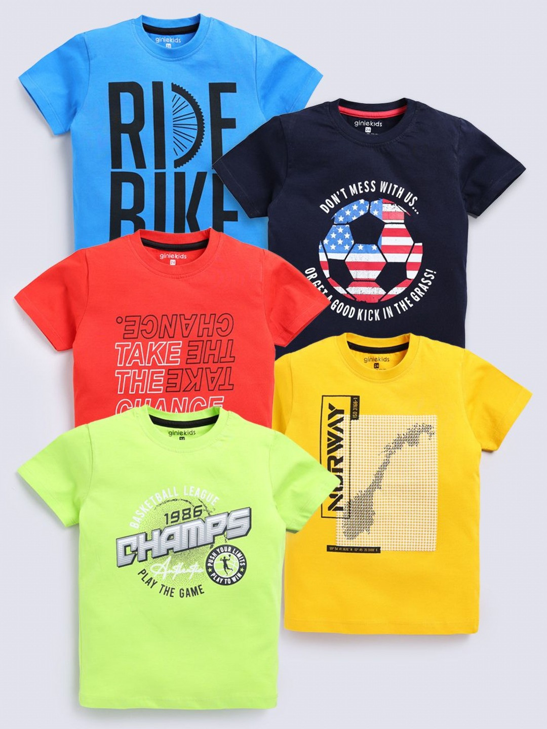 Ginie Boys Printed T-shirt