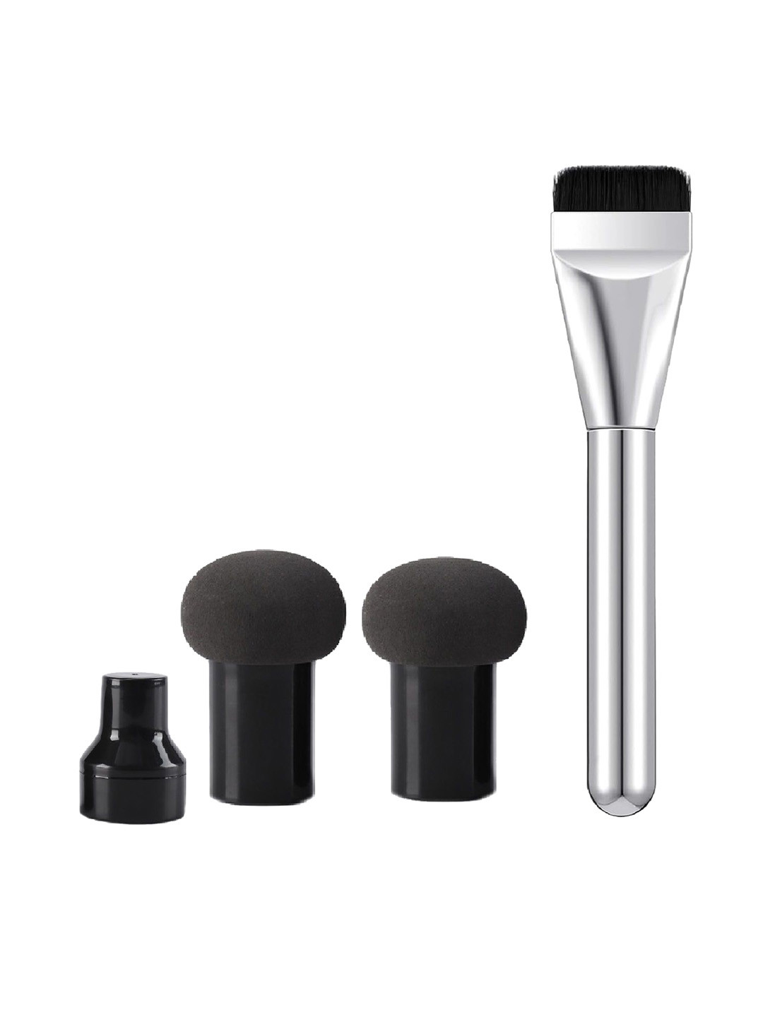 Facejewel Set Of Makeup Brush With 2 Mushroom Puff