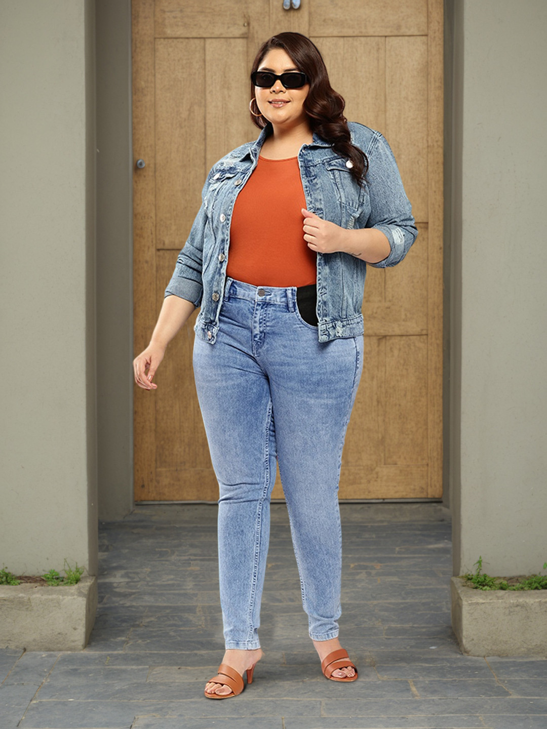 Sztori Women Plus-Size Jeggings Fit Jeans