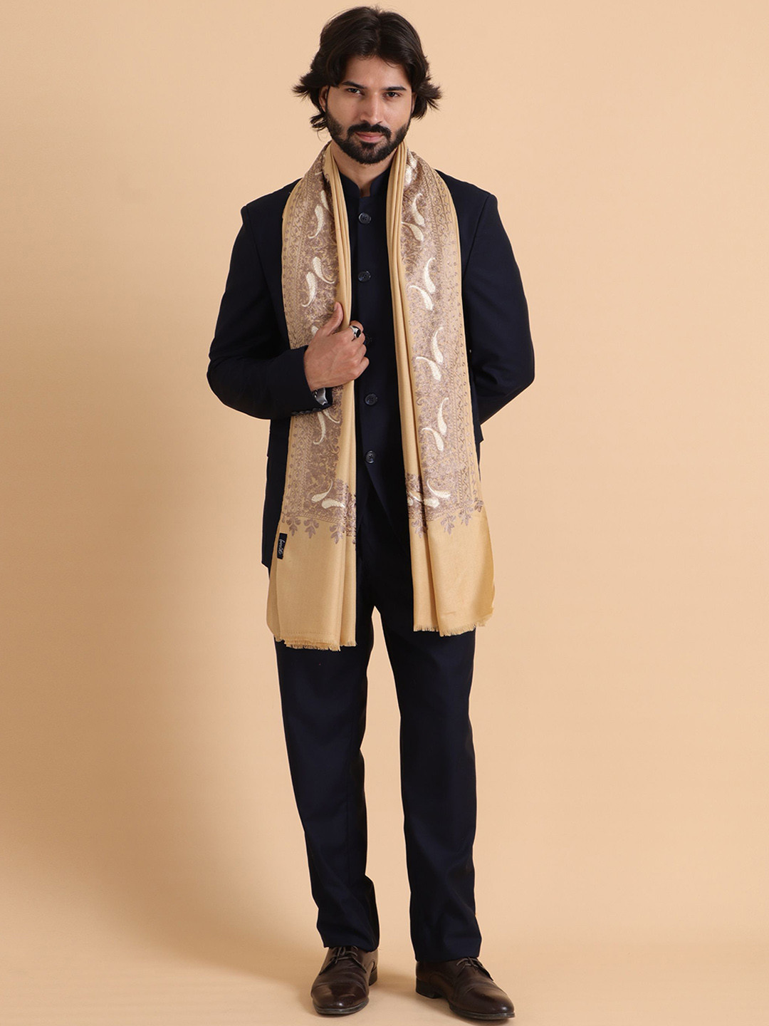 Tweedle Paisley Kashmiri Embroidered Shawl