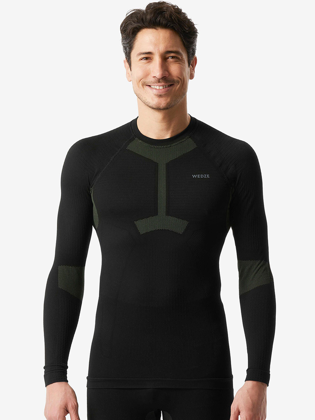 Decathlon WEDZE - Men Warm & Seamless Base Layer Thermal Top