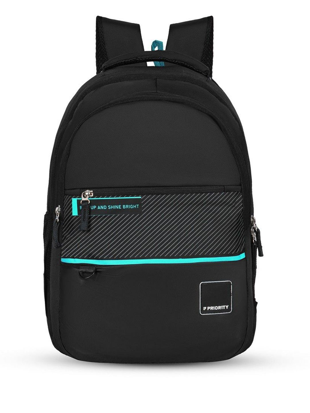 Priority Unisex Printed PU Non-Padded Backpack