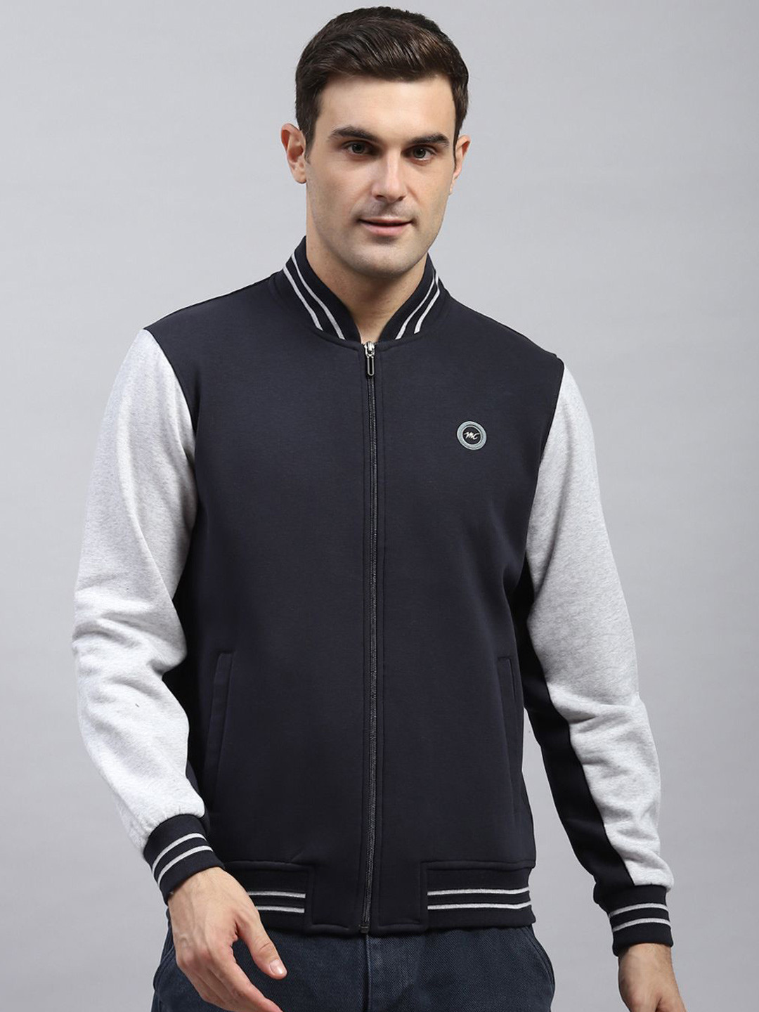 Monte Carlo Men Long Sleeve Mock Collar Sweatshirt