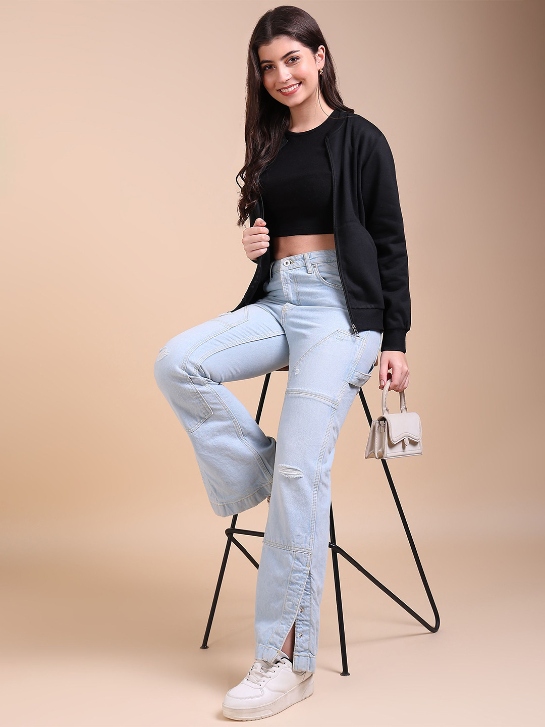 Adyavastram Womens winters Sweatshirt jacket