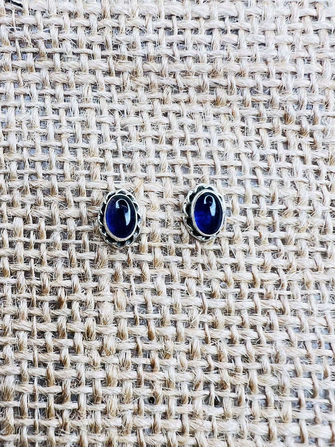 Arte Jewels Sterling Silver Tourmaline Studded Contemporary Studs