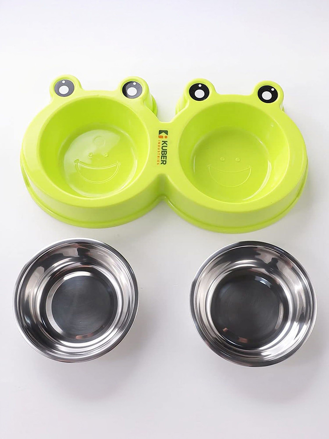 Kuber Industries  Stainless Steel Dog Food Bow