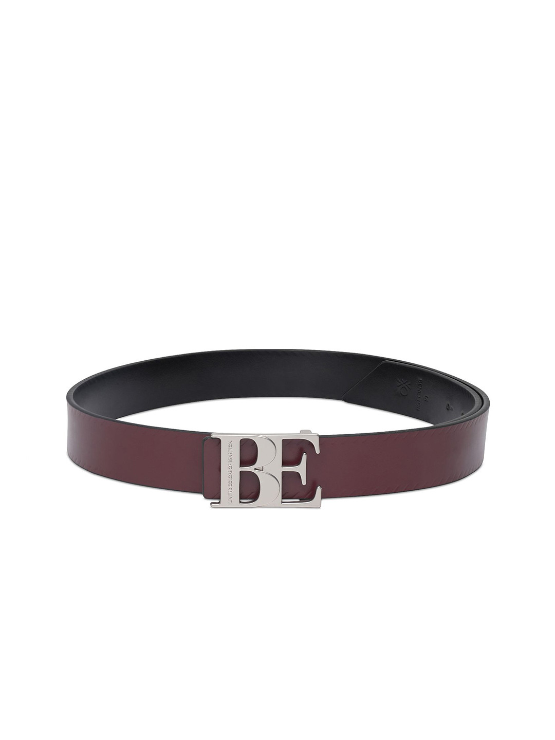 United Colors of Benetton Men Leather Reversible Pull and Twist Formal Belt