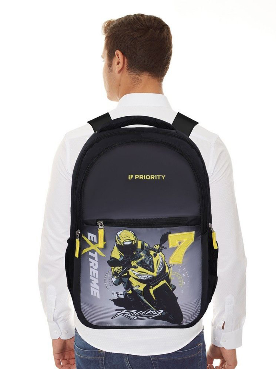 Priority Unisex Printed College Backpack