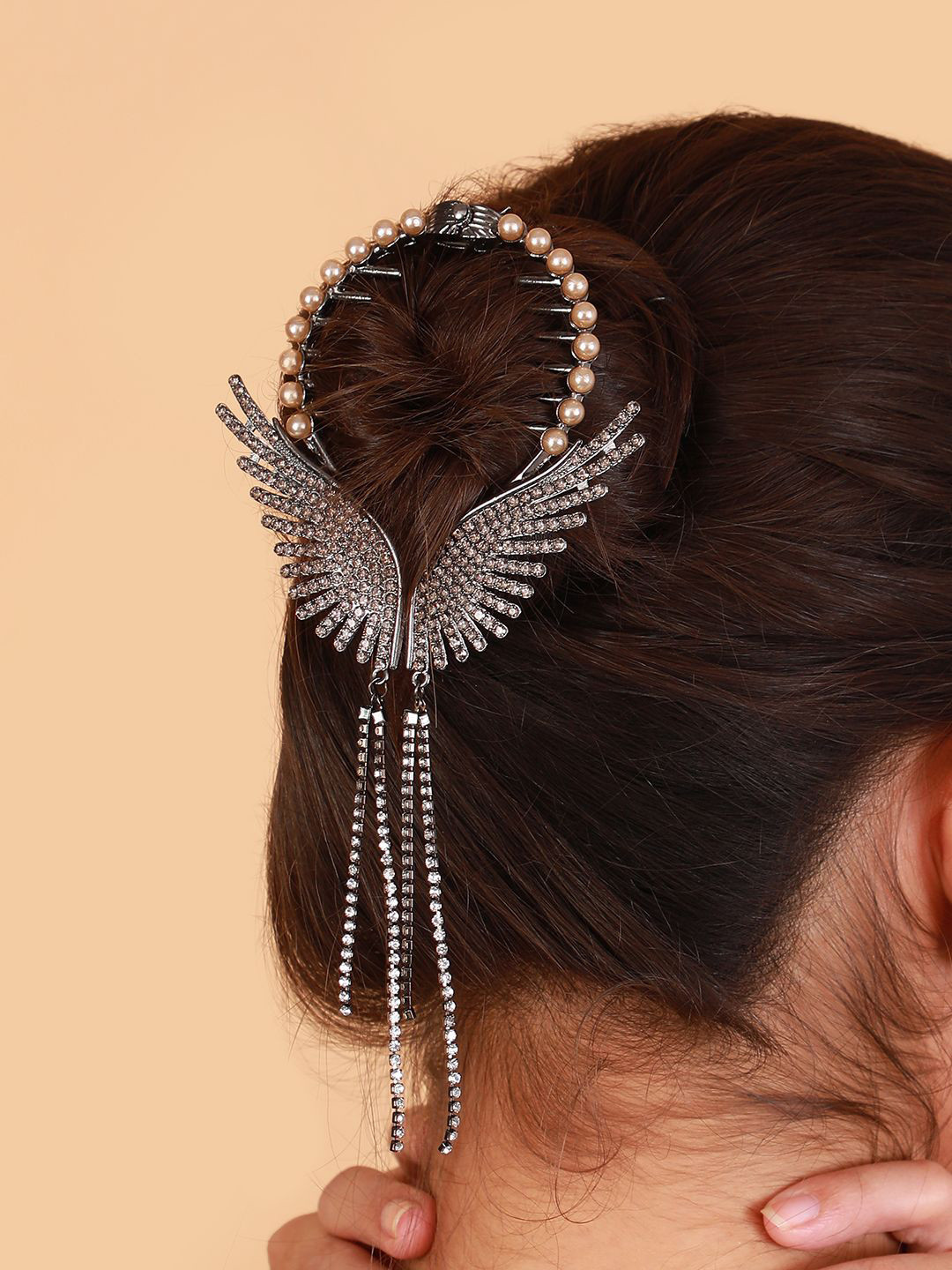 SOHI Women Embellished Winged Banana Clip