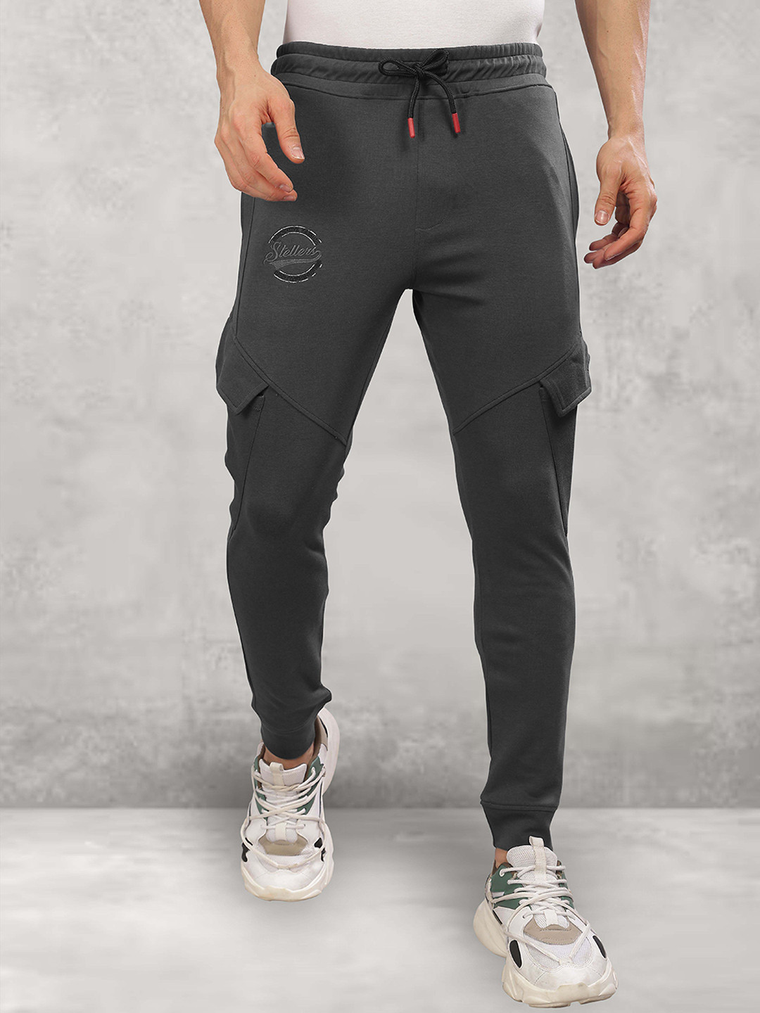 STELLERS Men Stretchable Cargo Joggers