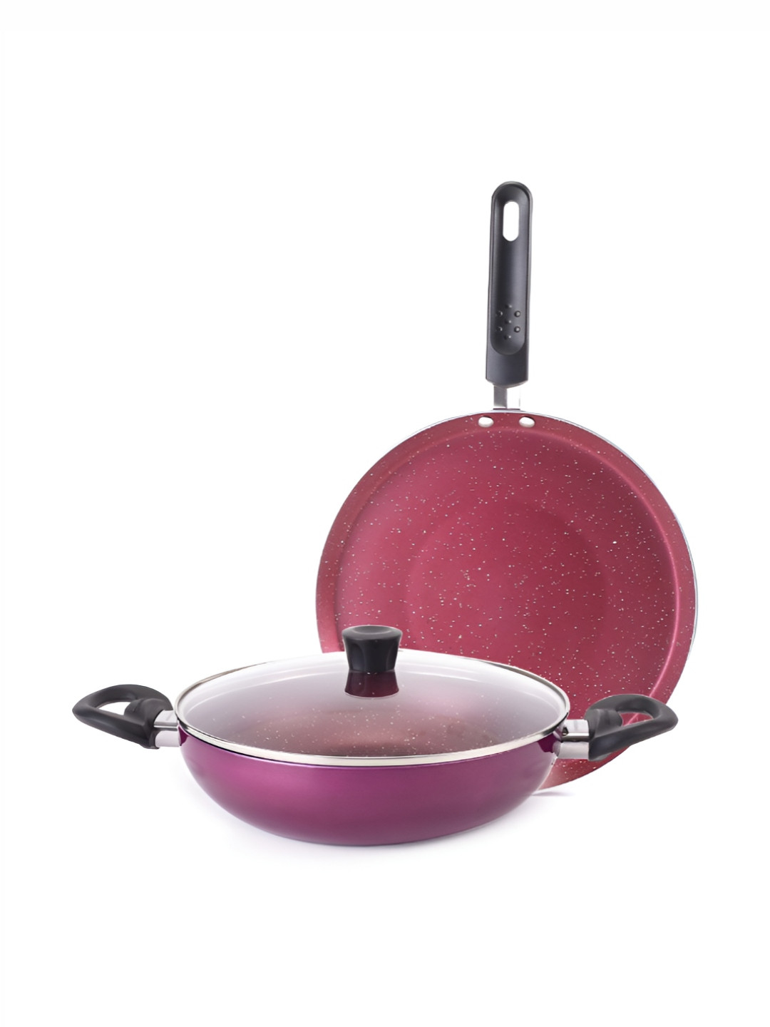Wonderchef Red Induction Base Aluminium Cookware Set