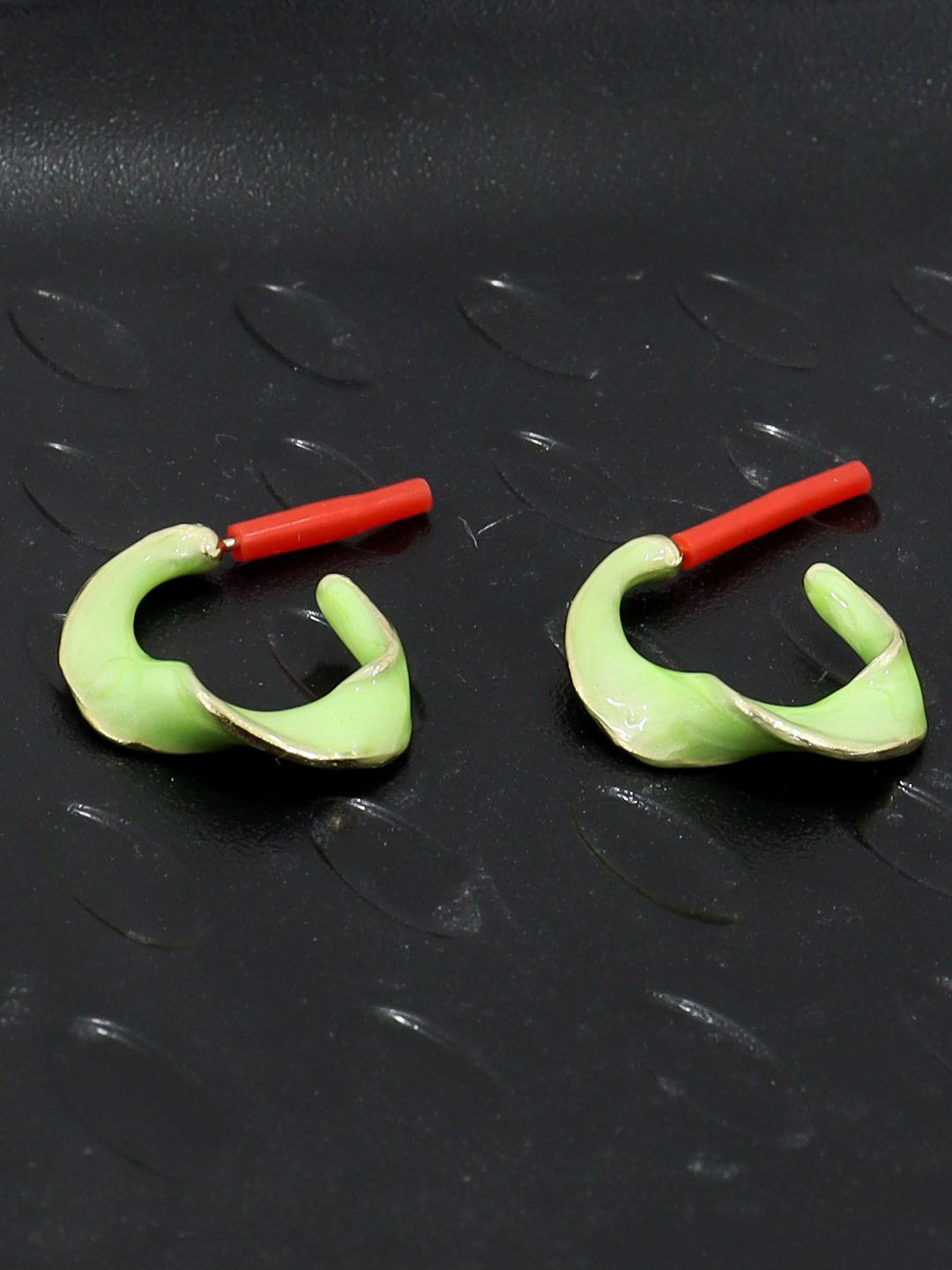 Krelin Gold-Plated Stainless Steel Light Weight Twisted Hoop Earrings