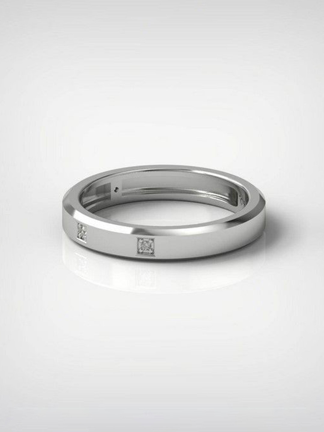 Ornaz Women 18KT White Gold Diamond-Studded Finger Ring - 4.09 g