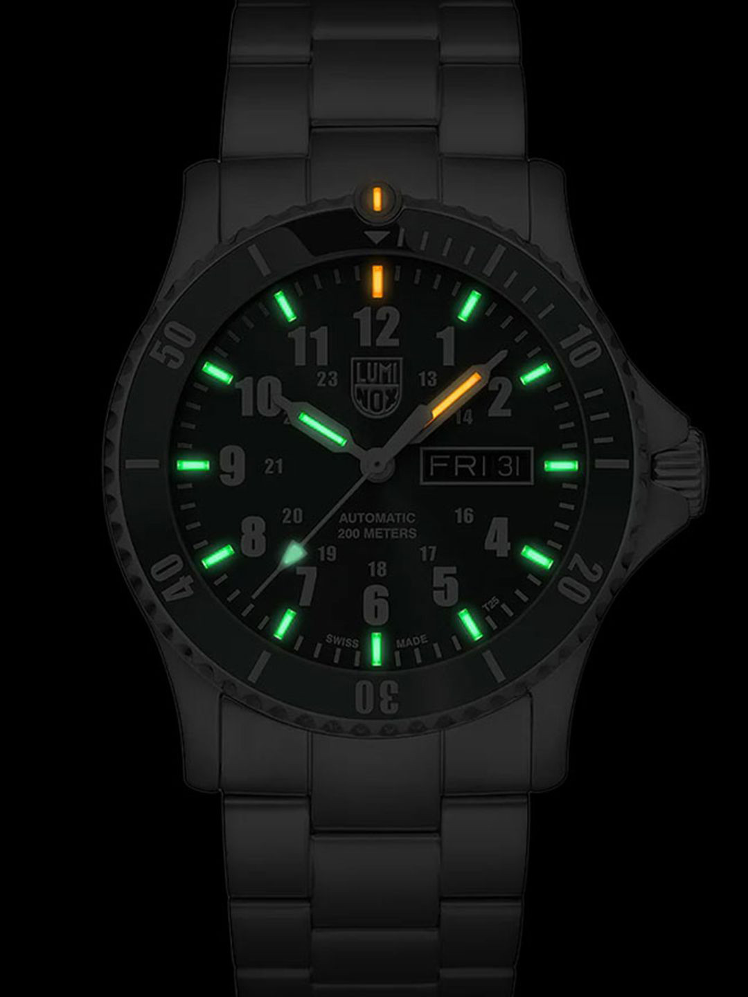 Luminox Men Stainless Steel Dial &Analogue Multi Function Automatic WatchXS.0937-Green