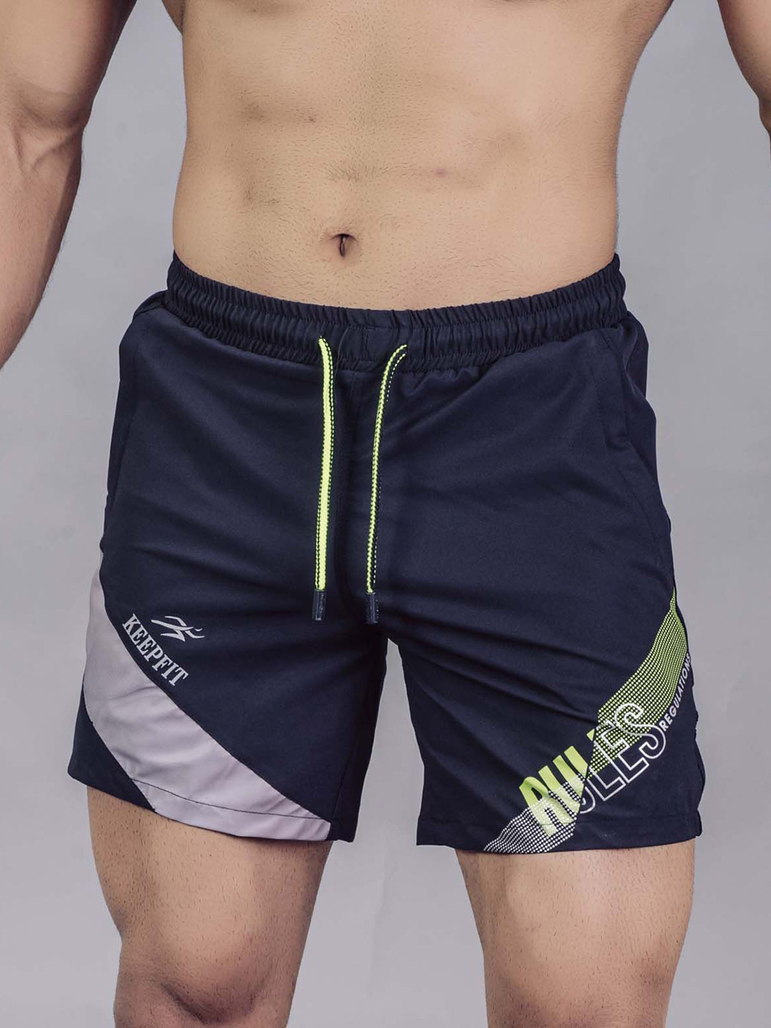 Keepfit Men Printed Swim Bottoms With 2 Pockets