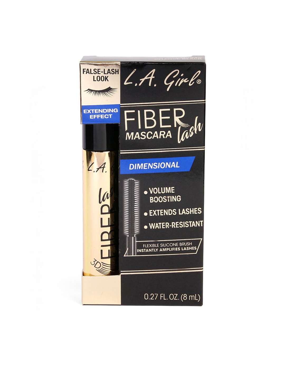 L.A.Girl Women Intense Black GMS645 Fiber Lash Mascara GMS645
