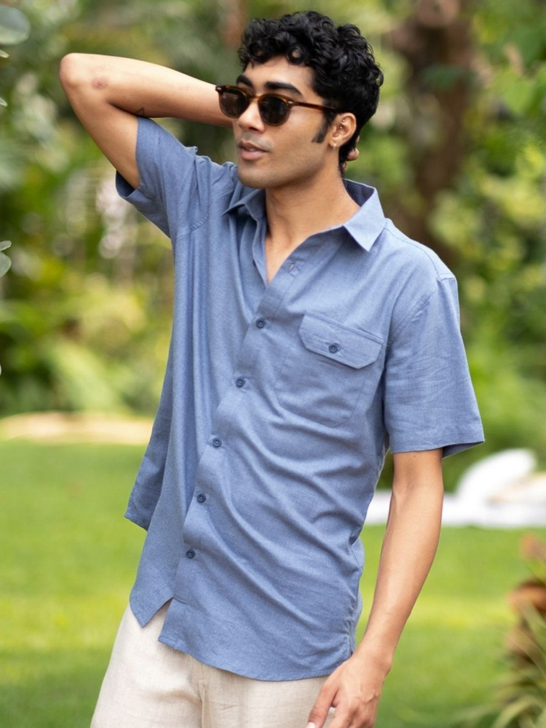 Creatures of Habit Egyptian Cotton Short Sleeves Shirt