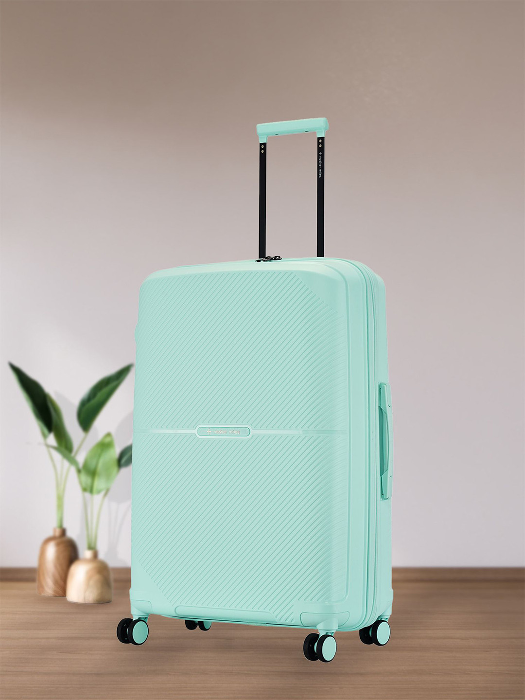 Nasher Miles Hawaii Polypropylene TSA Lock Large Pastel Green Trolley Bag - 28 Inch (75cm)