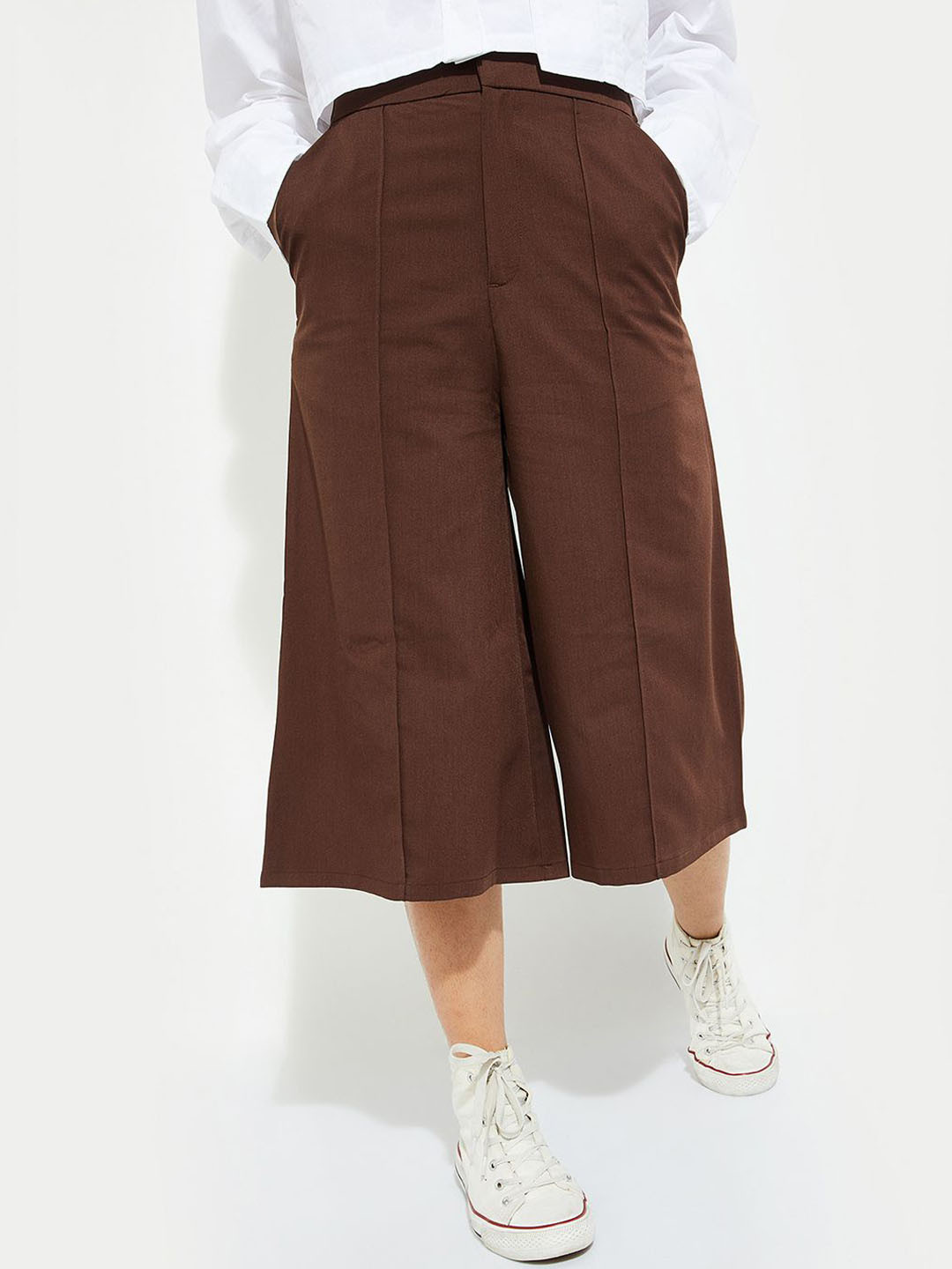 max ALAYA F x URB_N Women Solid Flared Trousers