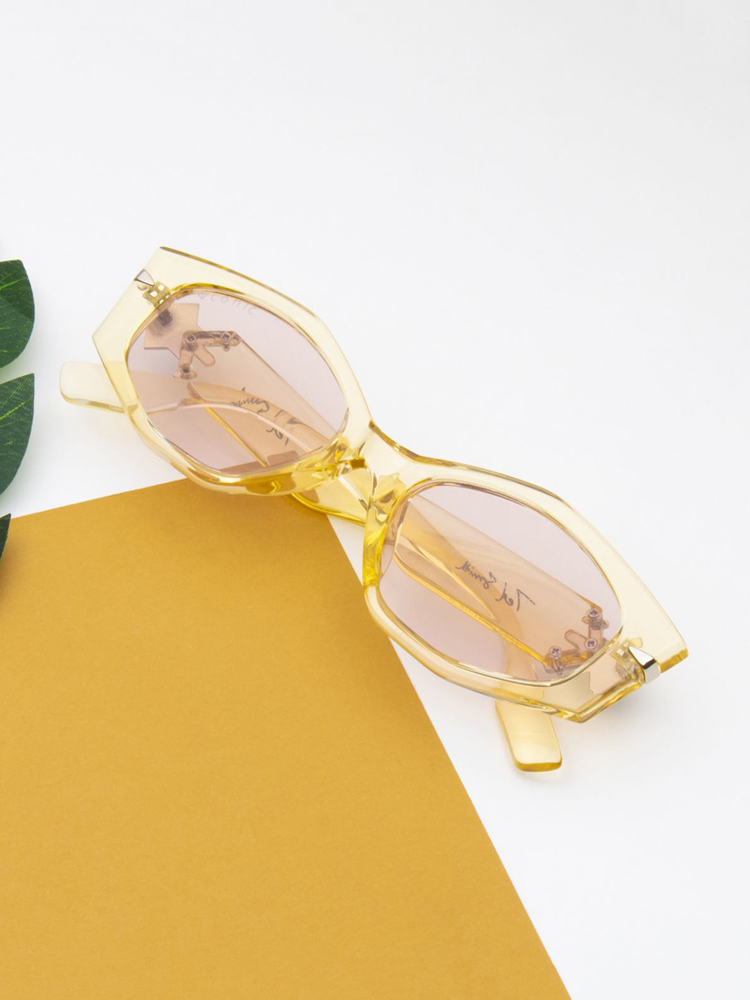 Ted Smith Women Cateye Sunglasses with UV Protected Lens TOKIO_C5-YELLOW