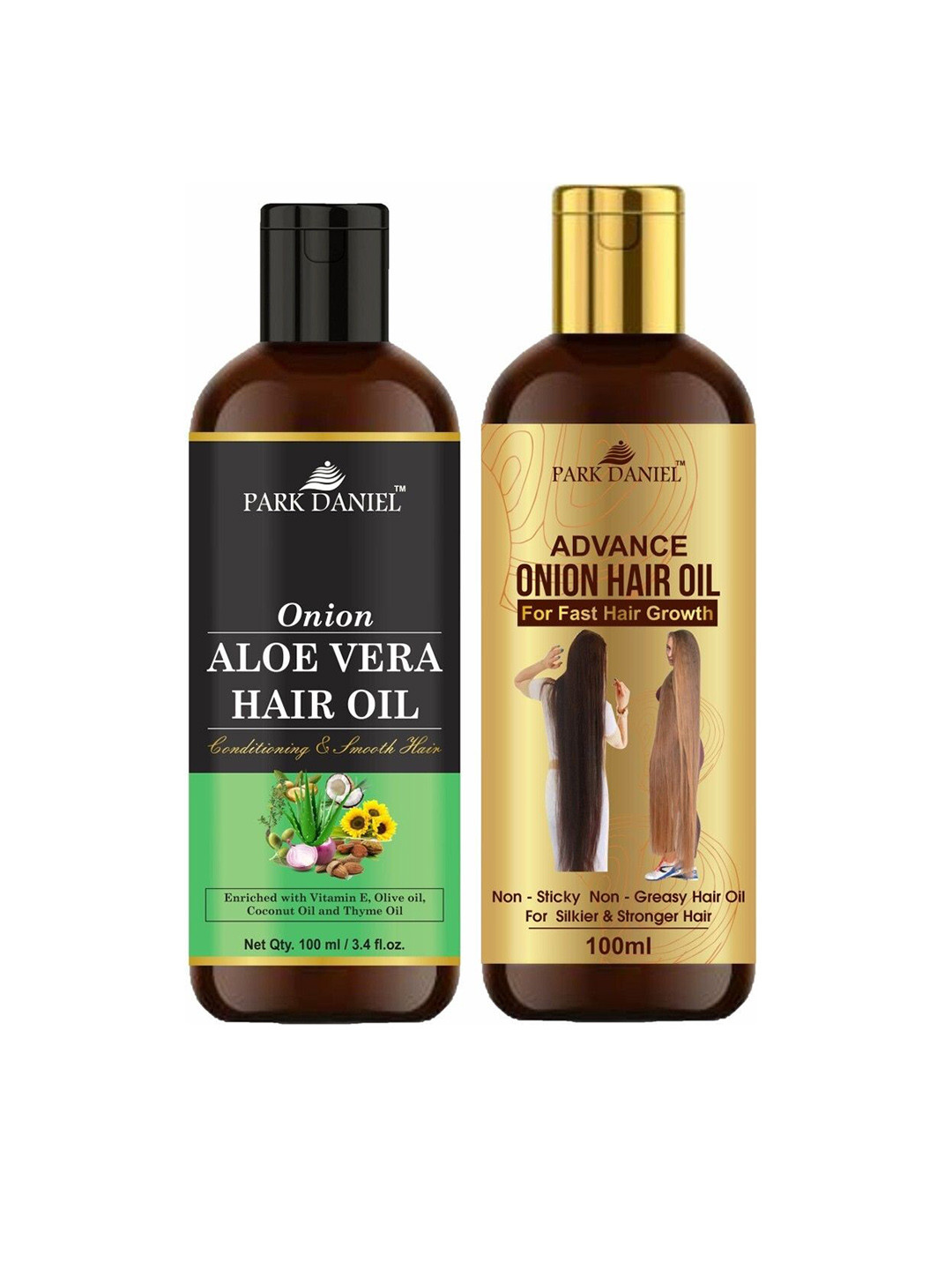 Park Daniel Set of Onion Aloe Vera & Advance Onion Hair Oil - 100 ml Each