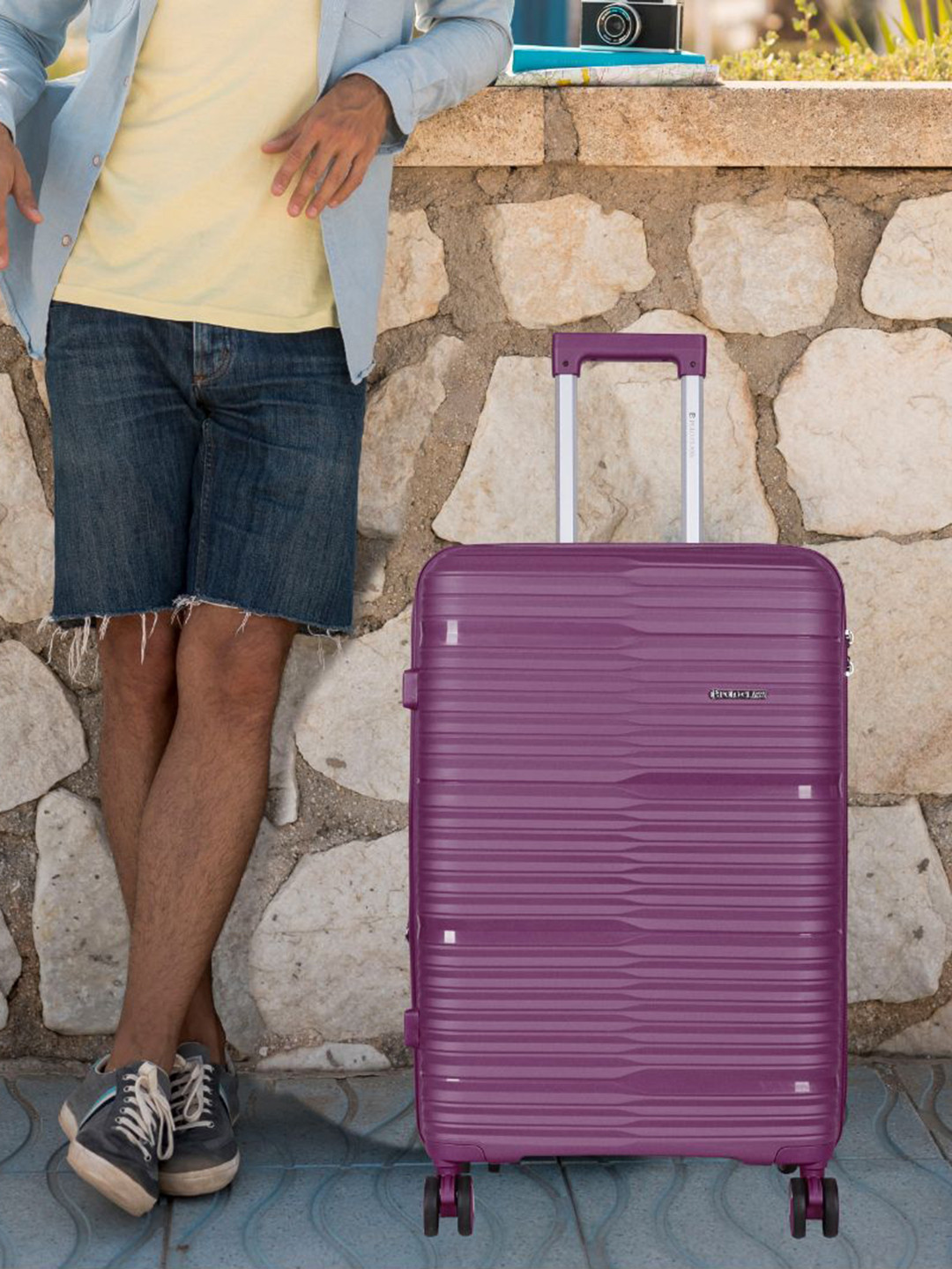 Polo Class Hard Sided Trolley Bag With Vanity Bag