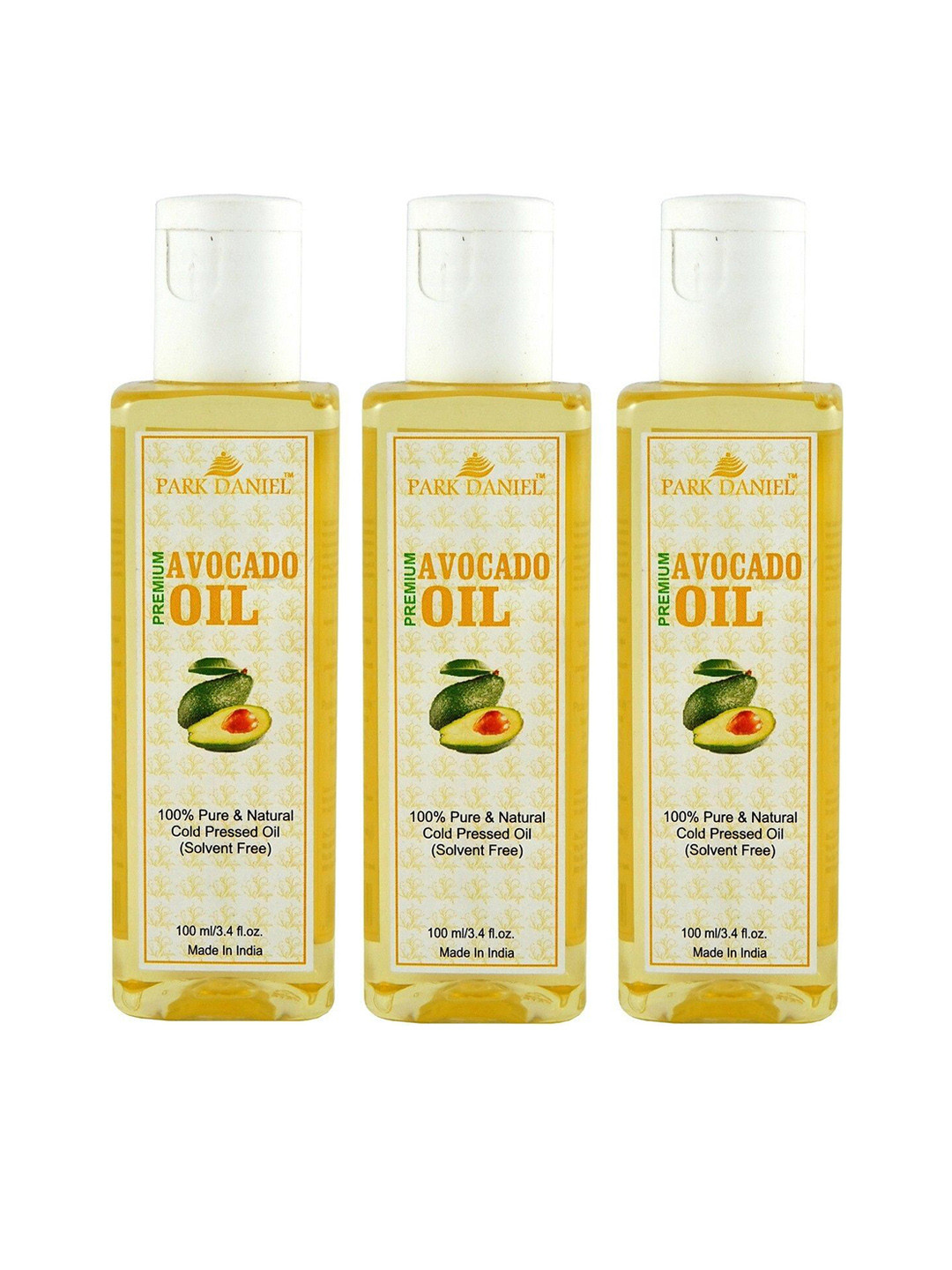 Park Daniel Set Of 3 Cold Pressed Avocado Oil - 100ml Each