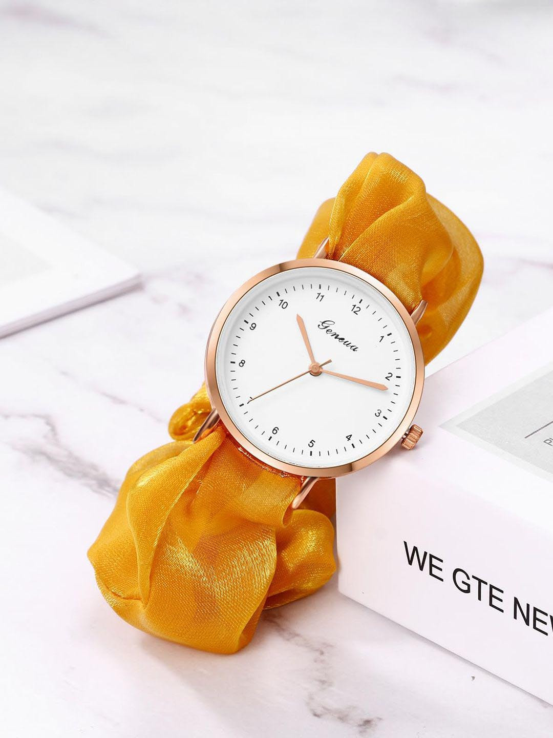 Krelin Women Analogue Scrunchie Watch Watch-D1-YWL