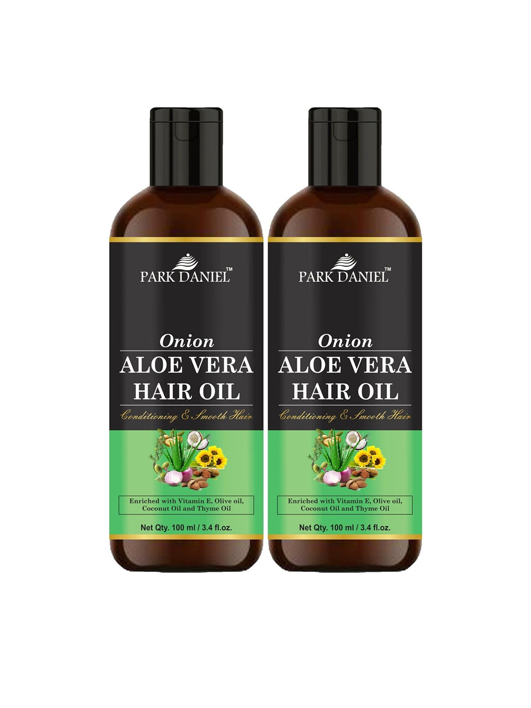 Park Daniel Set Of 2 Onion Aloevera Hair Oil - 100 ml Each