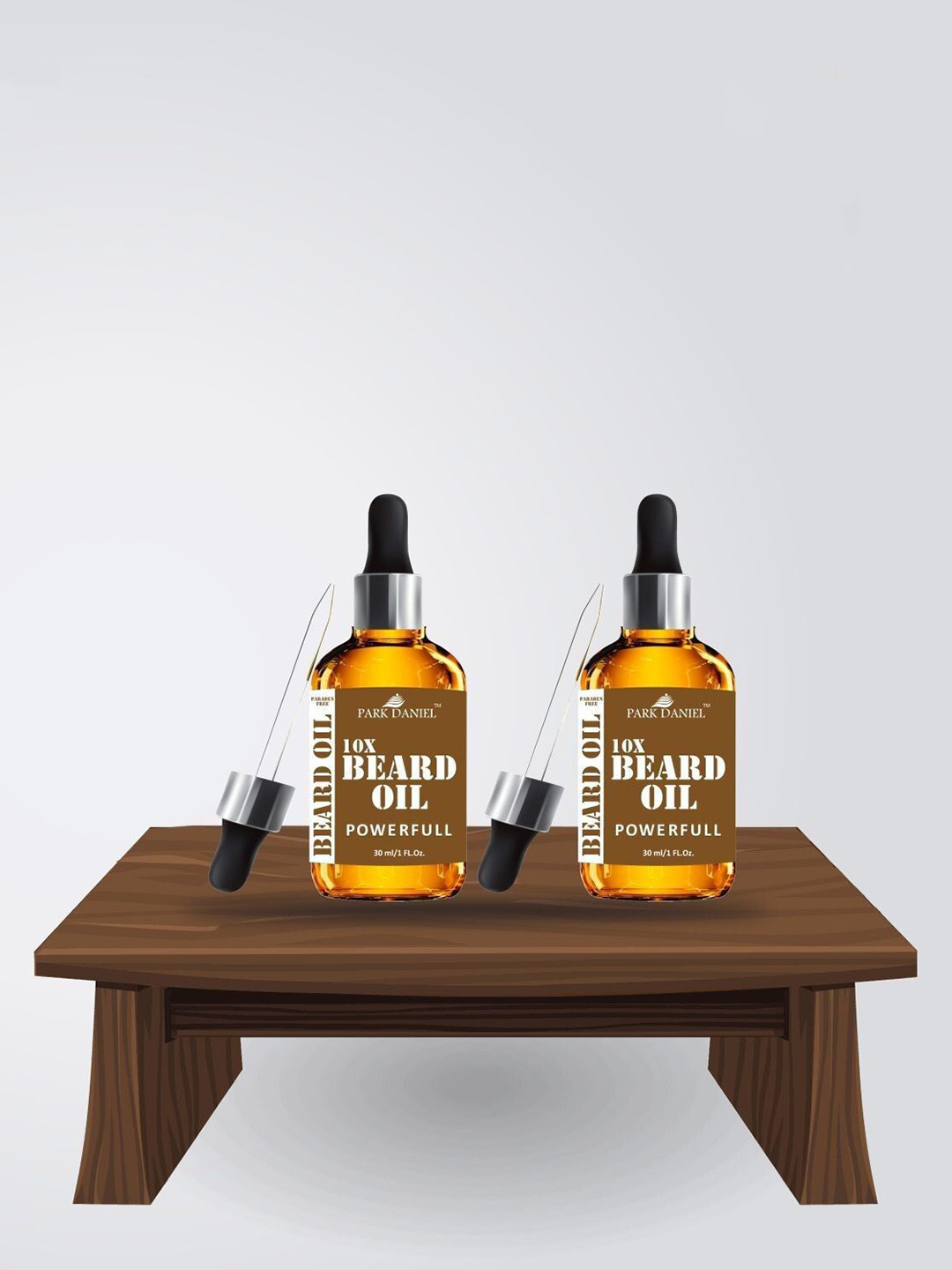 Park Daniel Set Of 2 10X Powerful Beard Oil With Vitamin E - 30 ml Each
