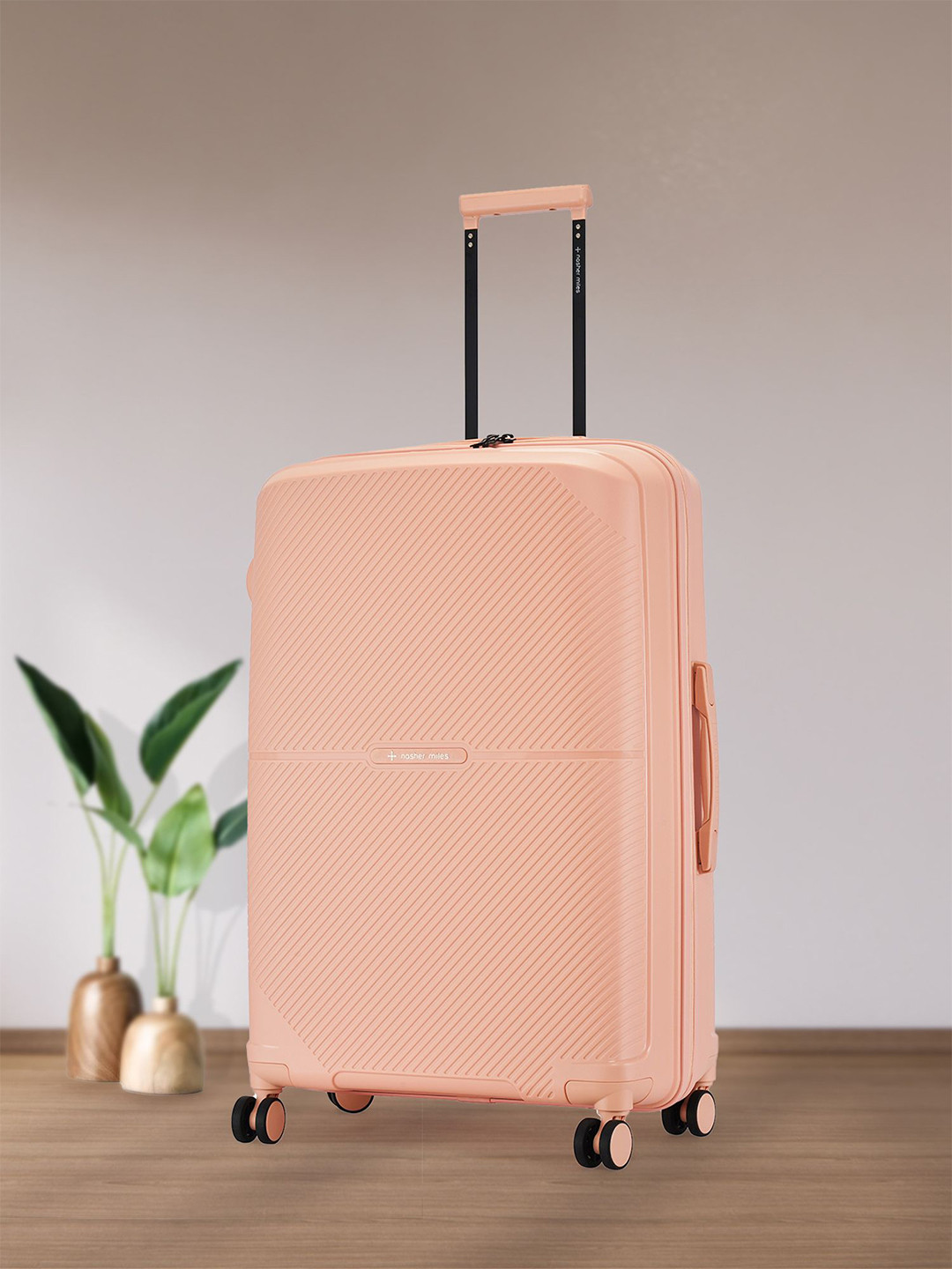 Nasher Miles Hawaii Polypropylene TSA Lock Large Peach Trolley Bag - 28 Inch (75 cm)