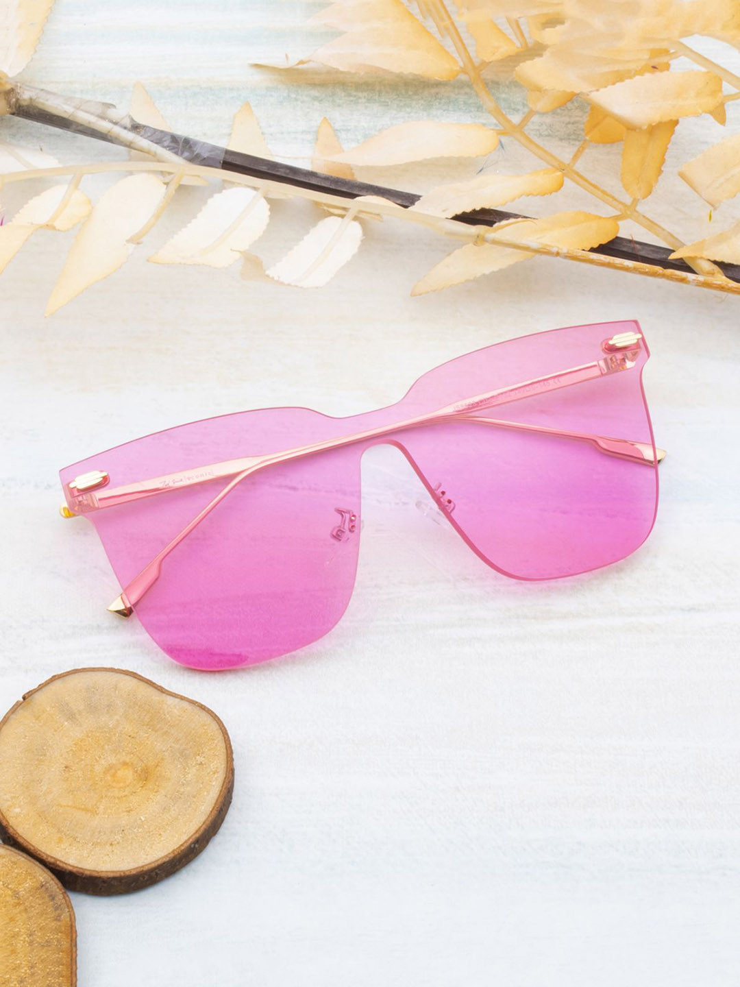 Ted Smith Adults Square Sunglasses with UV Protected Lens MIAMI_C2-GOLD