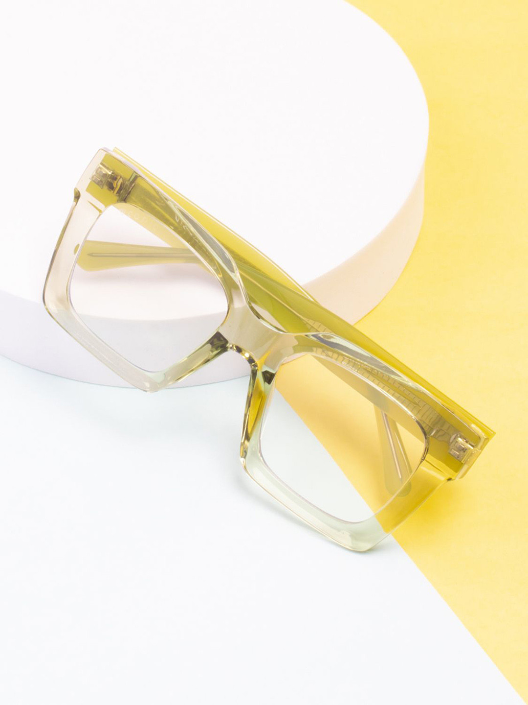 Ted Smith Unisex Square Sunglasses with UV Protected Lens EMILY_C5