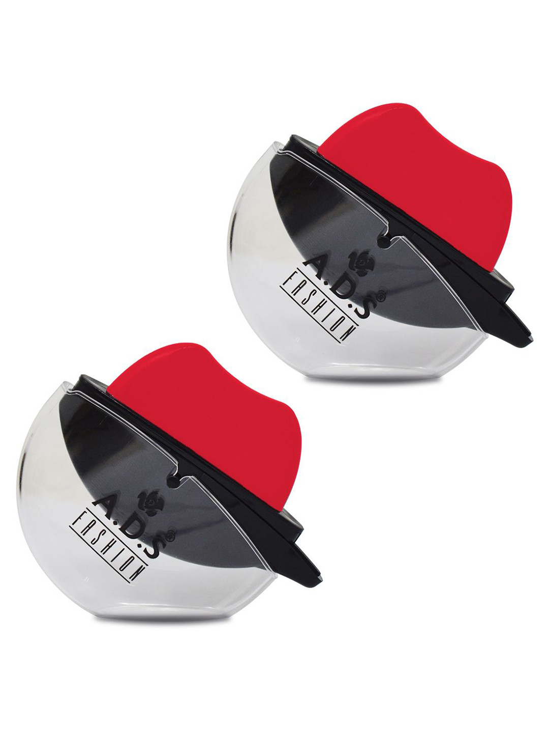 A.D.S Set Of 2 Lip Shape Apple Design Long Lasting Lipstick 10gm Each - Neon Red 08