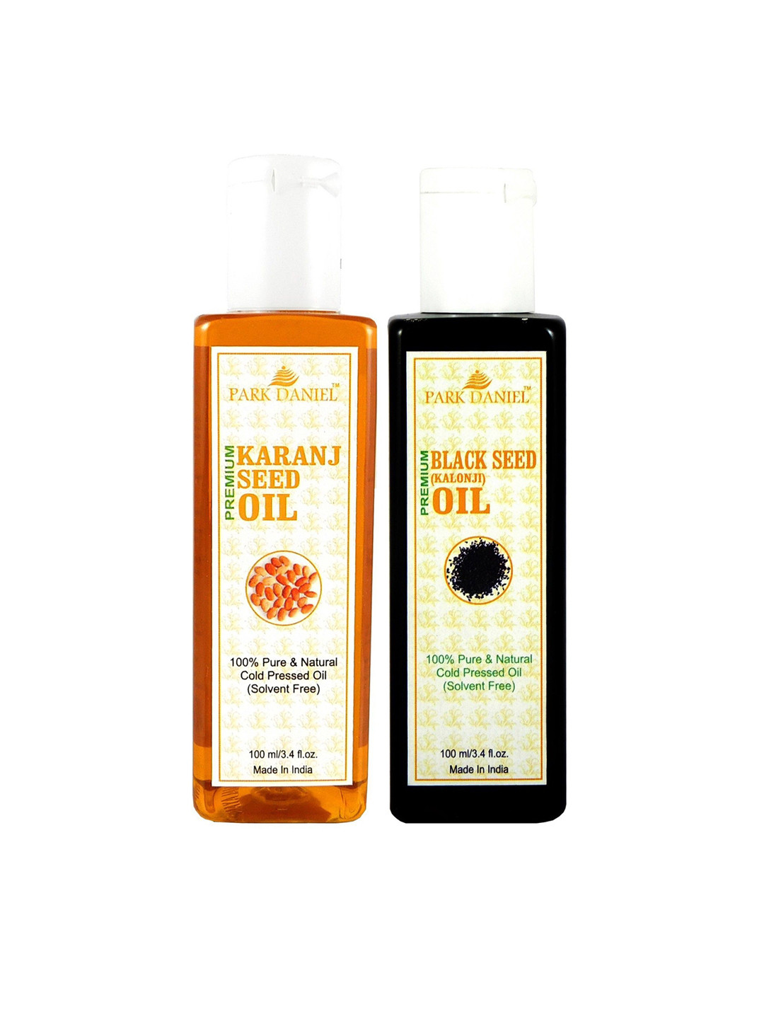 Park Daniel Set Of 2 Karanj Seed Oil & Black Seed Oil - 100 ml Each