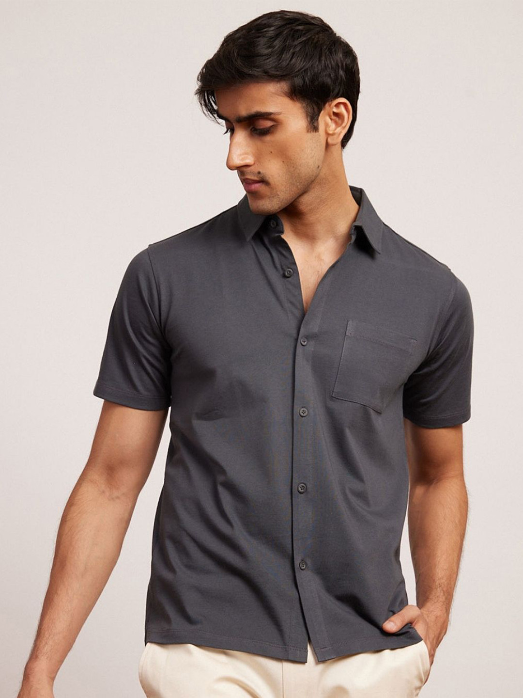 Creatures of Habit Men Pima Short Sleeve Shirt
