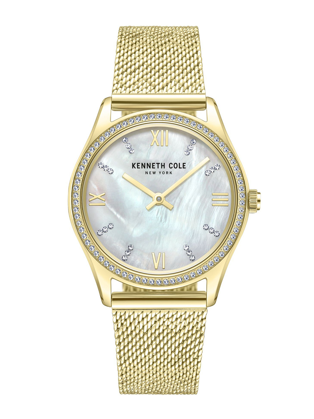 Kenneth Cole Dial & Stainless Steel Bracelet Style Straps Analogue Watch