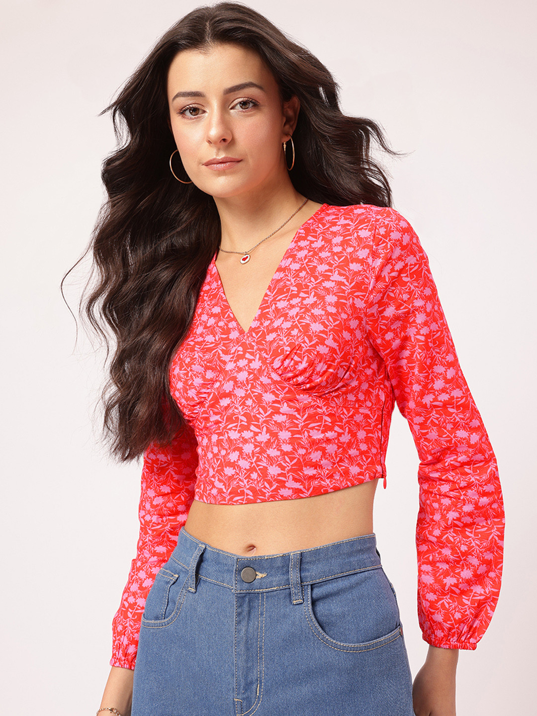 DressBerry Floral Crop Top