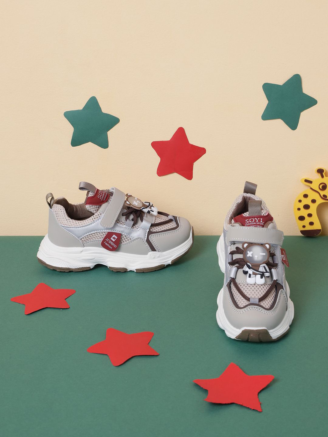 Truffle Collection Kids PU Woven Design Smart Casual Sneakers