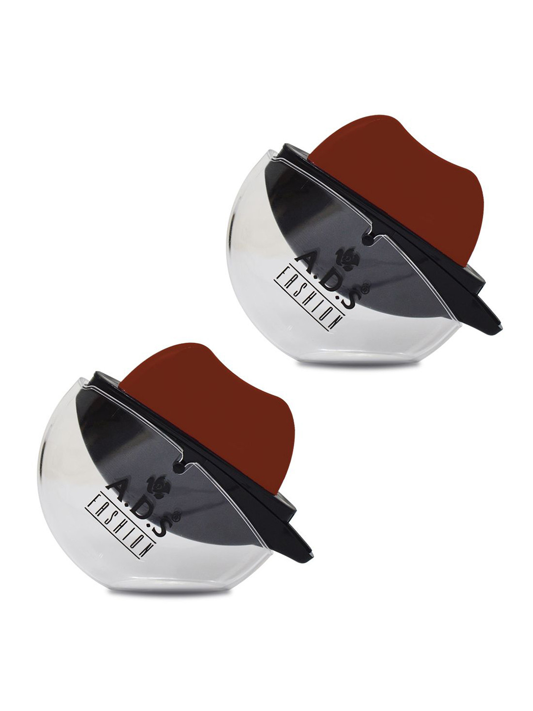 A.D.S Set Of 2 Lip Shape Apple Design Long Lasting Lipstick-10 gm Each- Brick Red -07