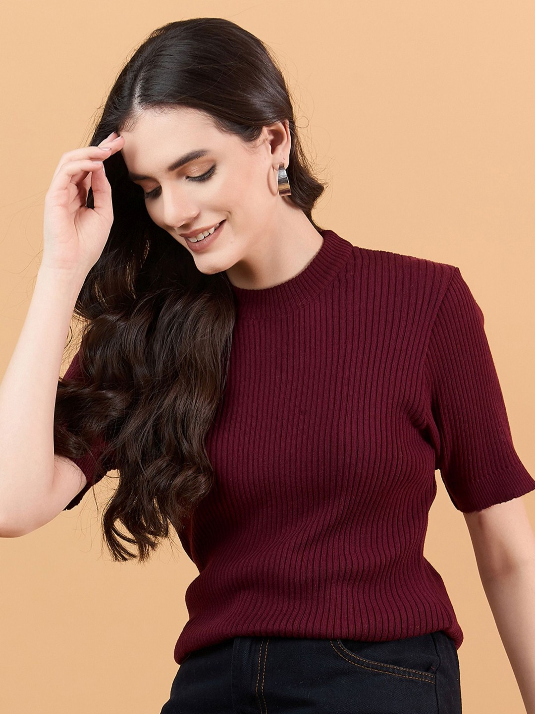 CLAPTON Women Woollen Anti Static T-shirt