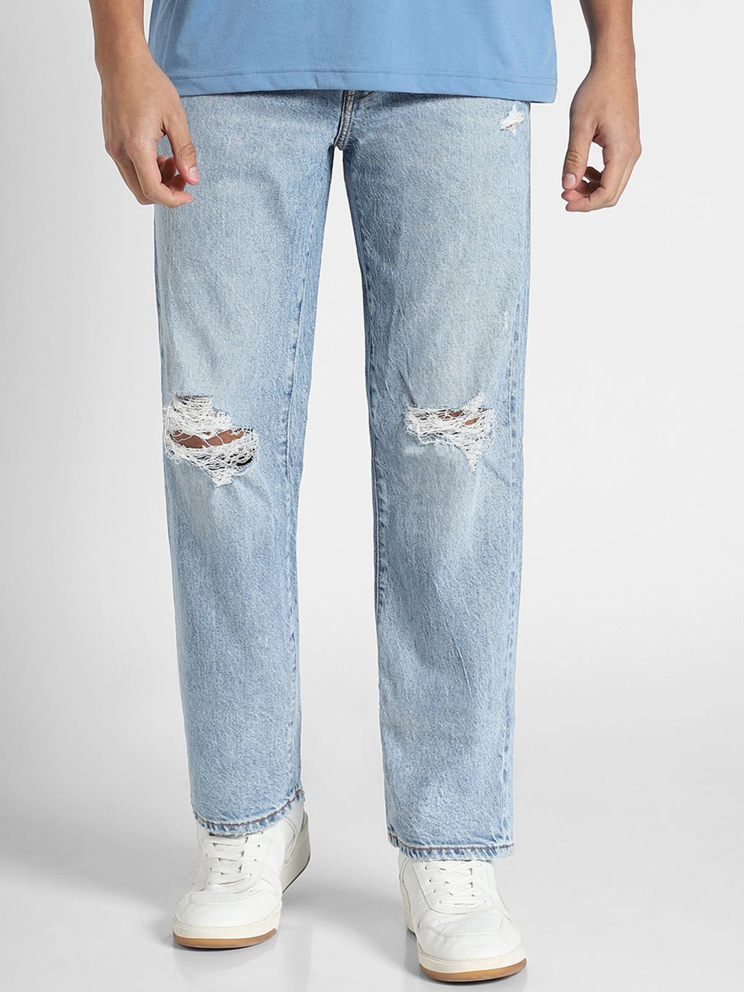 AMERICAN EAGLE OUTFITTERS Men Cotton Mid-Rise Relaxed Fit Jeans