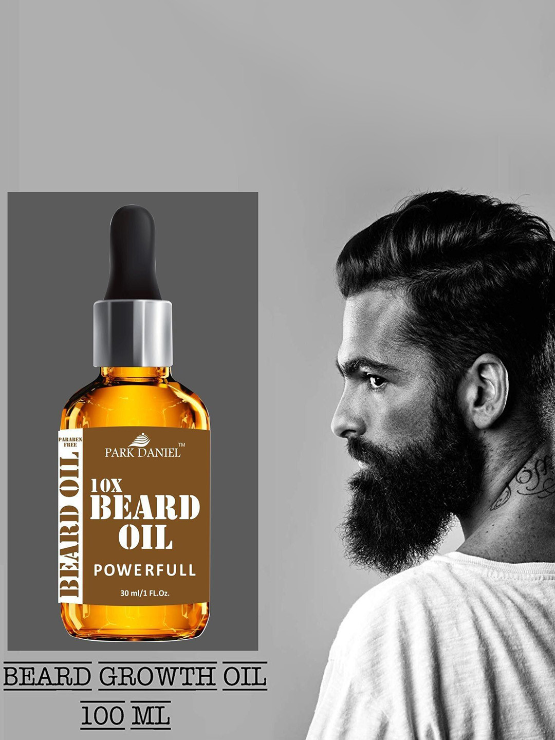 Park Daniel 10X Powerful Beard Oil For Beard Growth - 30 ml