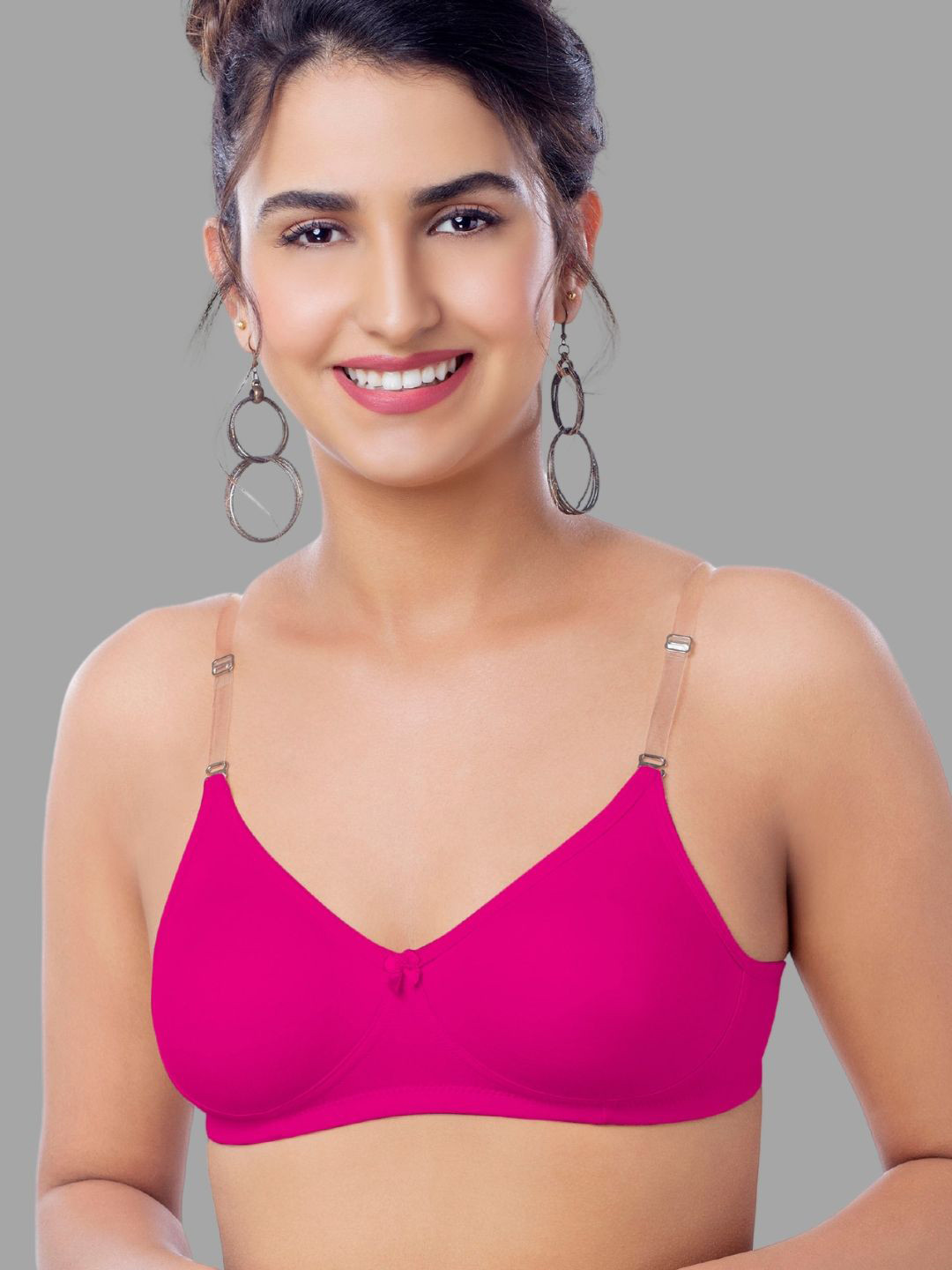 BRIDA LADIES INNERWEAR Medium Coverage Rapid-Dry Non-Padded Transparent T-shirt Bra