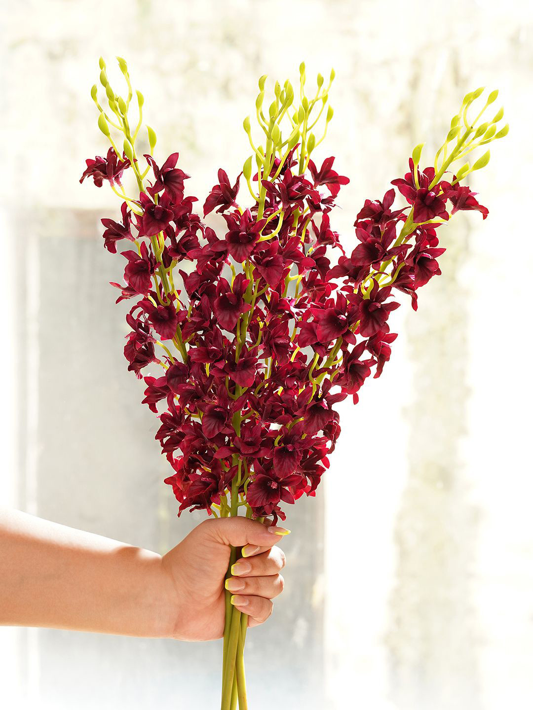 Pure Home and Living Purple Orchid Artificial Flower