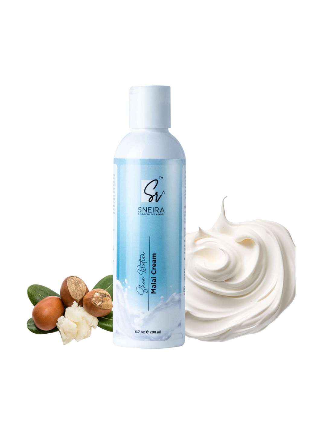 SNEIRA Shea Butter Malai Cream - 200 ml