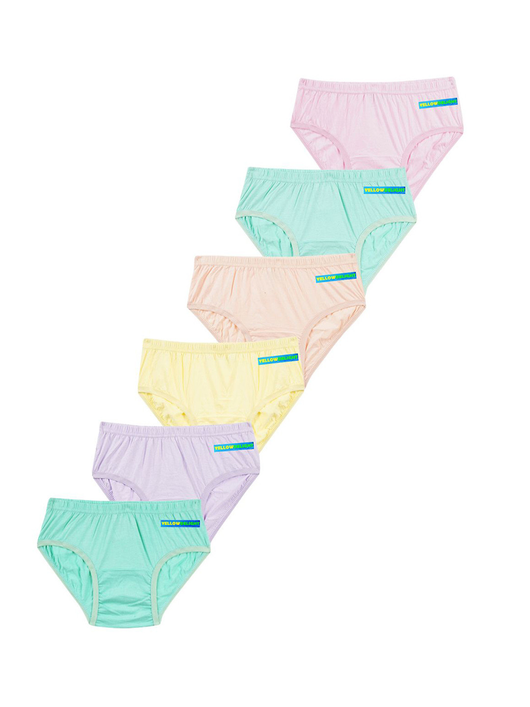 YELLOWDELIGHT Women Pack Of 6 Hipster Briefs YD 677 Rathi rose (w) jetty S-6p