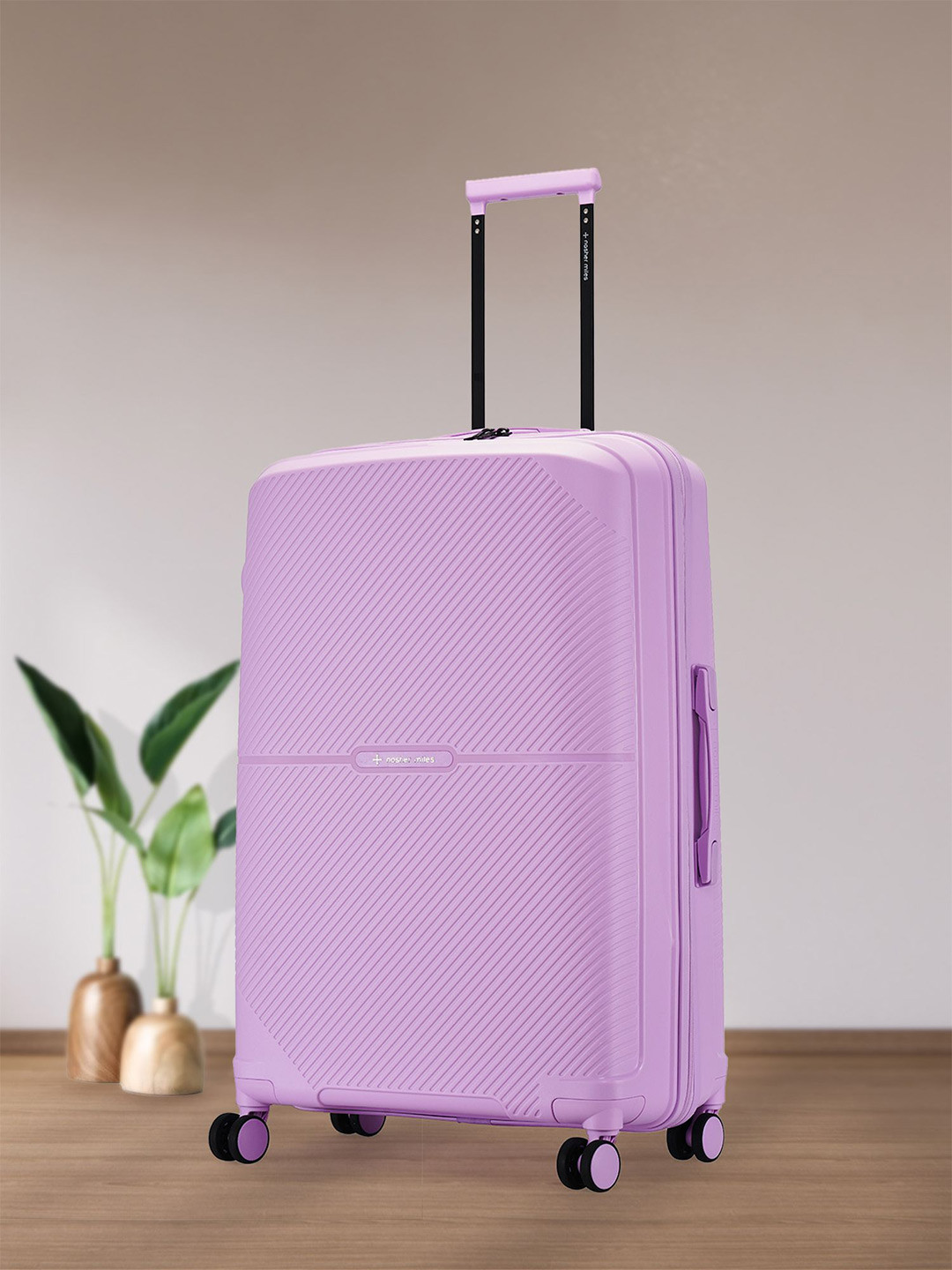 Nasher Miles Hawaii Polypropylene TSA Lock Large Purple Trolley Bag - 28 Inch (75 cm)