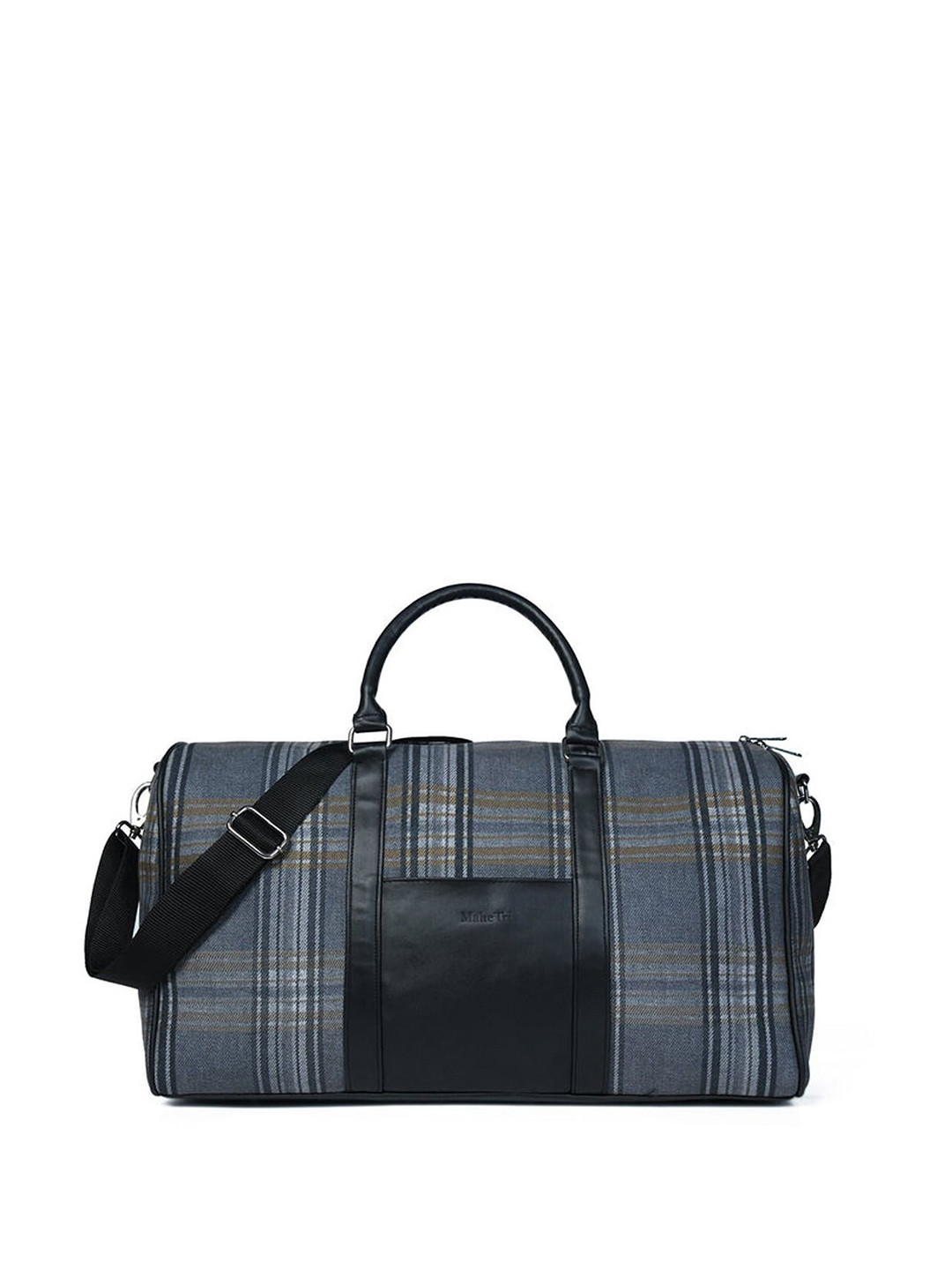 MaheTri The Highlander Printed Plaid Foldable Duffel Bag
